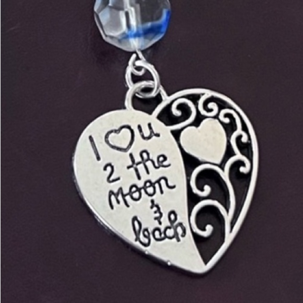 Love You To The Moon and Back Charm Book Marker
